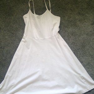 White Spaghetti Strapped Dress